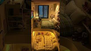 Would you like a small bedroom like this? #smallhomedesign #warmhome  #dreamlove #bedroom #shorts
