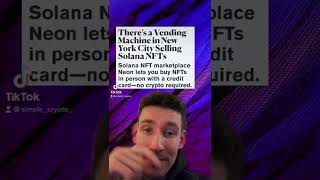 NFT Vending Machine in NYC #nft #nftartwork #nftnews #nftart #nftcommunity #solanacrypto #solanart