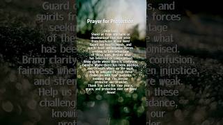 Prayer for protection. #prayer #hope #love #prayerforprotection #grace