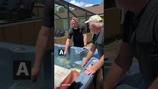 We got a free hot tub. Now we have to get it up and running! #realestate #airbnb #gainesville