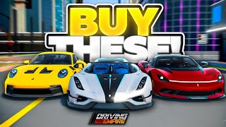 5 BEST Cars To Buy In Driving Empire! (Roblox)