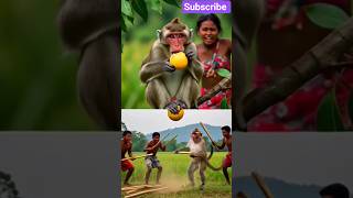 भूखा बंदर और जादुई जलपरी 🐒✨ | Monkey and Mermaid Magical Story”