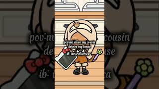 pov: me when my cousin deletes my house😭😠 #tocalifeworld
