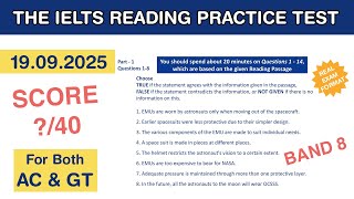 The IELTS Reading Practice Test 2025 With Answers 19.09.2025 - Test #10