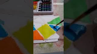 painting with tape 🎨🎨 craftswomen| #painting #creative #easy #tape #foryou #tutorials #acrylic #art