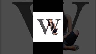 W Letter Portrait Editing With Photoshop #adobe #creative