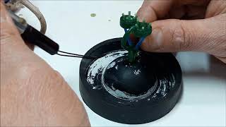 Custom IFINITY 14kt white Gold Ring Emeralds Diamonds From cast 2 Polish Tutorial