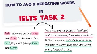 How to Avoid Repeating Words In IELTS Task 2