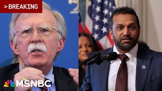 BREAKING: John Bolton's home SEARCHED by the FBI
