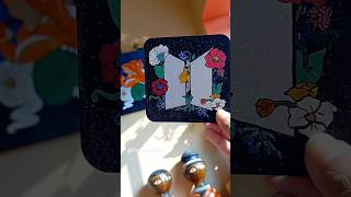 💜ᗷTS⟭⟬💜MDF Coaster painting💫 #bts #btsarmy #art #creativevibes #handcraft #btsshorts #shorts