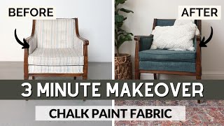 Chalk Painting Fabric | 3 Minute Makeover