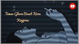 Tomar Ghore Bosot kore koyjona || whatsapp status 💗