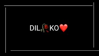 New💕lyrics Black screen WhatsApp status|iMovie black screen status|Baarish Remix status