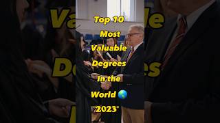 Top 10 most VALUABLE DEGREES in the World #shorts #degree #ytshorts #viral