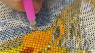 Relaxing Diamond Painting ASMR | Satisfying Close - Up Sounds