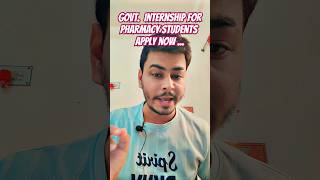 Govt. Internship Opportunity - Apply Now 📌 at India Pharmacopoeia Commission #internship #pharmacy