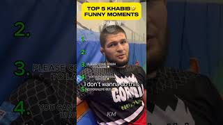 Best 5 Khabib's funny Moments😂 (PART 3) #shorts #youtubeshorts  #khabibnurmagomedov #funnymoments