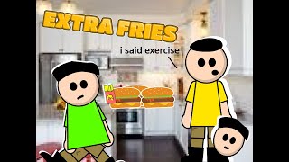 (repost) Extra Fries || meme animation