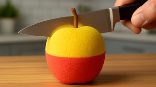 Slicing through Kinetic Sand Fruit! The Most Satisfying ASMR You'll Ever Hear!