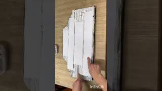 How To Make A Rustic Farmhouse Sign From Scrap Wood #shorts