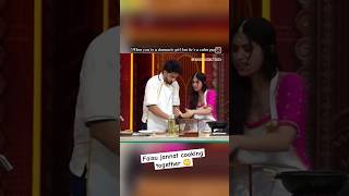 Jannat zubair & Mr Faisu cooking together 😳/ jannat zubair cooking with Mr faisu #fj #fainat