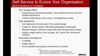 Ideaca Presents: Using HR Self-Service Portals to Evolve your Organization Part 2.wmv