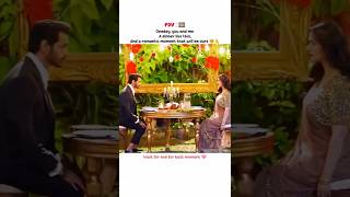 Terebin romantic scene 😍 #romantic #terebin #wahajali #yumnazaidi #trendingnow #pakistanidrama