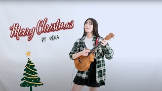 聖夜にウクレレソロで弾くクリスマスメドレー🎄/ Christmas medley on the ukulele on Christmas ⎹ by rena