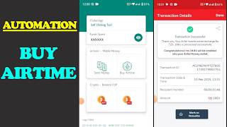 Automate Buying airtime top up with operator app airtel money topup. Self clicking app  android ep2