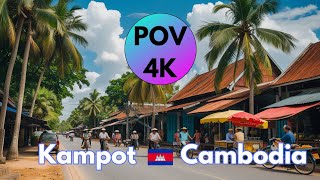 POV Kampot, Cambodia 4K Walking Tour
