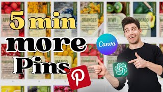 Bulk Create  Pinterest Pins: Pin Design Made Easy with Canva! and chatGPT