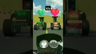 John Deere🤢 wale🙏🏻 Hara Dil🔧💚 bheje Swaraj wale Lal Dil💓 bhejiye🙏🏻 John Deere vs Swaraj short video🤳