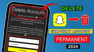 How To Delete Snapchat Account | snapchat account delete kaise kare