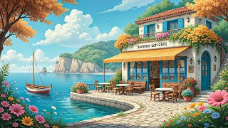 Summer Chill Lofi | Relaxing Background Music, Relax, Study & Work with Summer Vibes + Beach Ambienc
