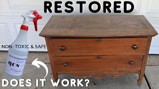 FURNITURE RESTORATION Using a NON Toxic & Safe Furniture Stripper