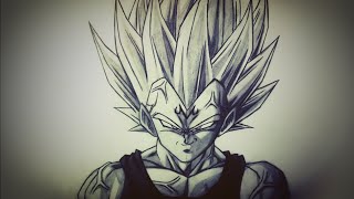 #Shorts How To Draw Majin Vegeta From Dragon Ball Z