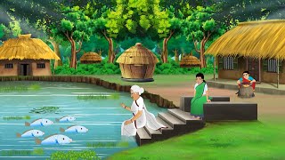 बूढ़ी की पालतू मछली | Hindi Story | Hindi Kahaniya | Moral Stories | cartoon story