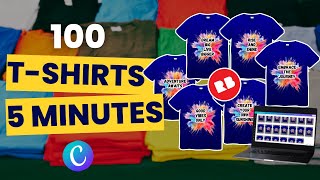 Design T-Shirt Series With Canva and ChatGPT : 100 T-Shirts in 5 Minutes