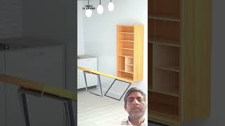 Wall Cabinet with Hidden Desk | Smart Folding #furnituredesign #furniture #home