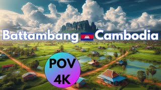 POV Battambang, Cambodia 4K Walking Tour