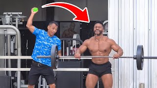 Throwing Water Balloons at People Prank !