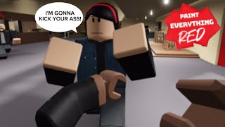 FIGHTING IN A BIKER BAR! | Roblox Paint Everything Red