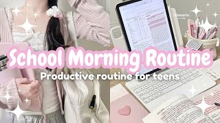 School Morning Routine for Teens | Productive & Aesthetic Start to Your Day 🌷🎀