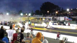 NHRA Top Fuel cars at Fram Autolite Nationals!