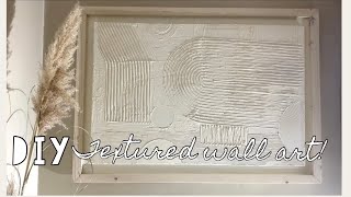 DIY Modern Art || Textured Wall Art || Boho