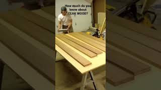 Facts about Teak Wood #woodworking #customfurniture #teakwood #construction #diyprojects #shorts