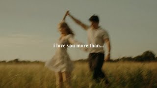 [playlist] i love you more than...