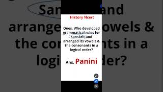 Panini.. #shorts #historyncert #historyncertforcompetitiveexams #historyforupsc #ancienthistory