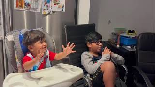 Singing with my little brother..! ❤️