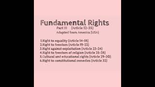 Fundamental Rights #indianpolity #fundamentalrights #polity #tspsc #upsc #ssc #ssccgl #sscchsl